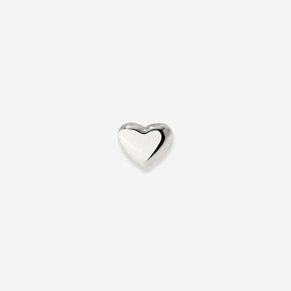 Lovely Heart Piercing Stud Silber