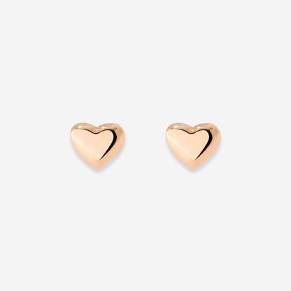 Lovely Heart Studs Roségold
