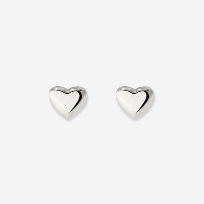 Lovely Heart Studs Silber