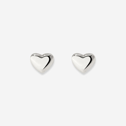 Lovely Heart Studs Silber