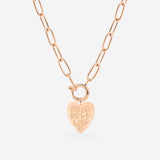 More Self-Love Oval Links Necklace Set Roségold