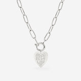 More Self-Love Oval Links Necklace Set Silber