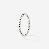Narrow Sphere Ring Silber