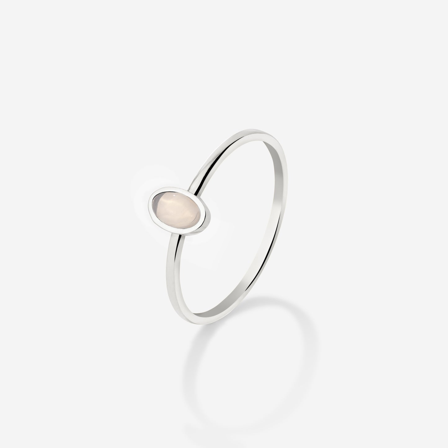 Oval Ring Silber