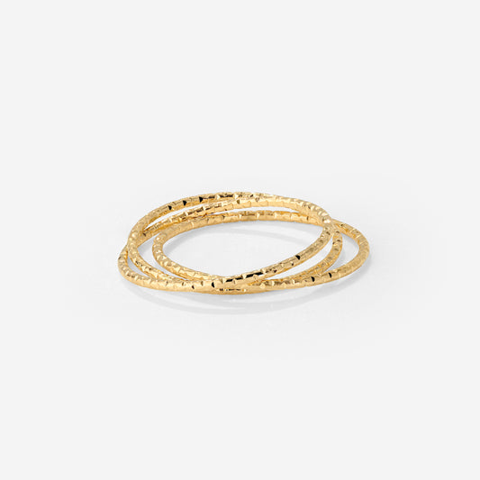 Prism Trio Ring Gold