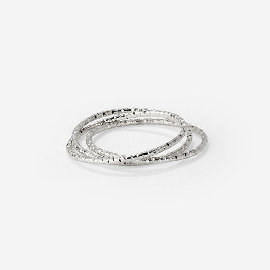 Prism Trio Ring Silber