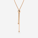 Simple Elegance Y-Necklace Roségold