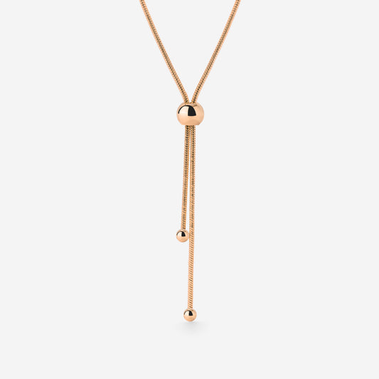 Simple Elegance Y-Necklace Roségold