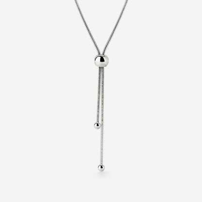 Simple Elegance Y-Necklace Silber