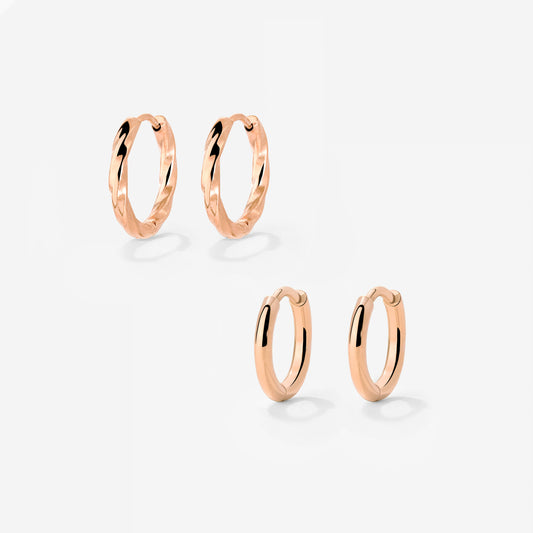 Soft 'n' Subtle Hoop Bundle Roségold
