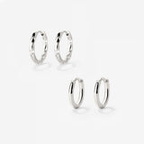 Soft 'n' Subtle Hoop Bundle Silber