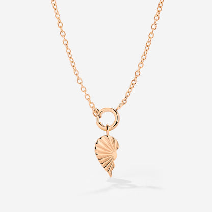 Twin Flame Left Classic Chain Necklace Set Roségold