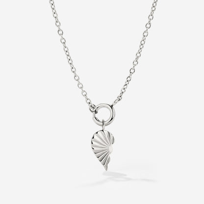 Twin Flame Left Classic Chain Necklace Set Silber