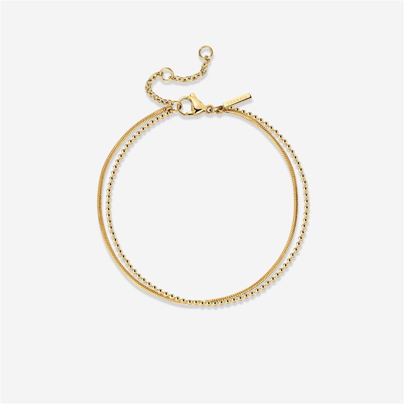 Duo Beads Bracelet Gold