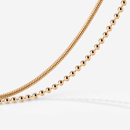 Duo Beads Bracelet Roségold