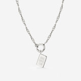 Book Lovers Club Singapore Chain Necklace Set Silber