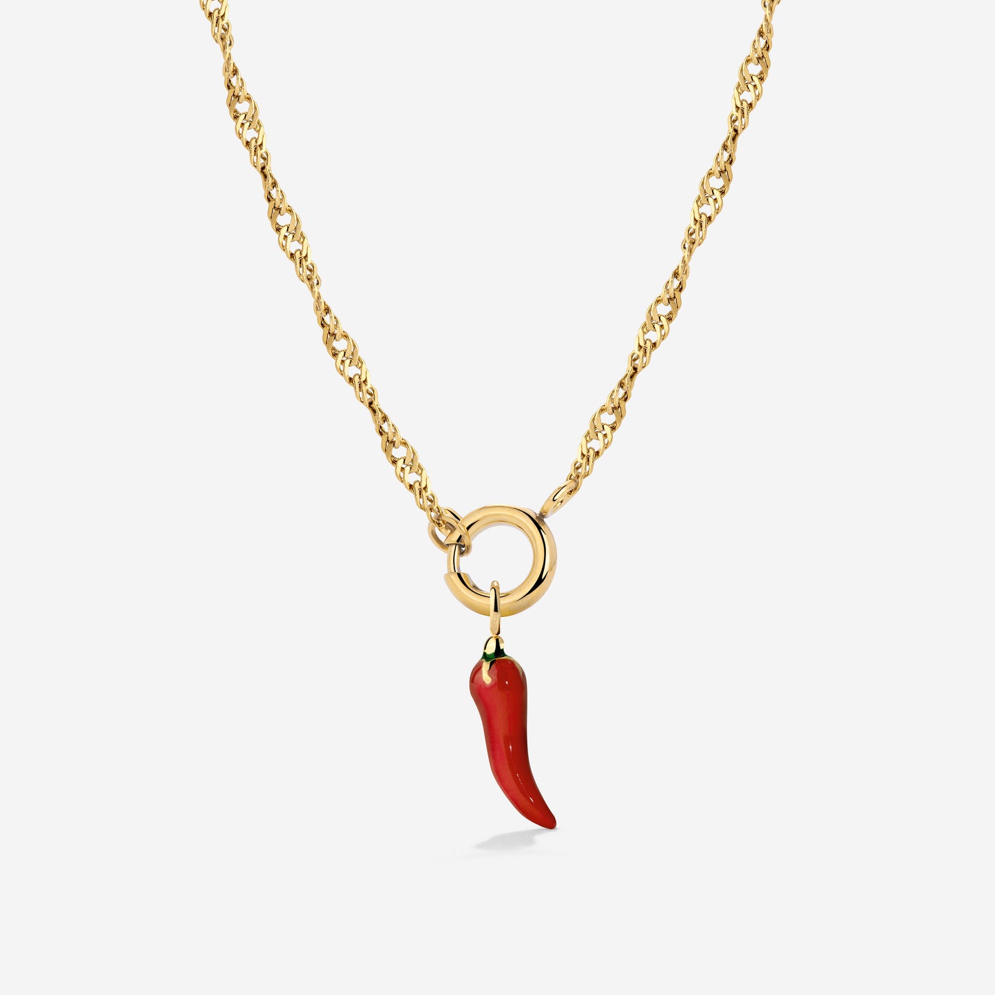 Chili Singapore Chain Necklace Set Gold