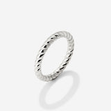 Endless Twist Ring Silber