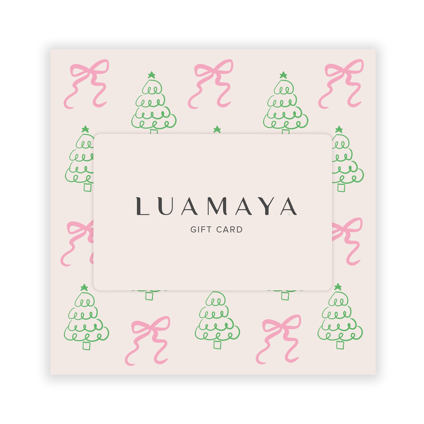 LUA XMAS Tree Gutschein mit Umschlag