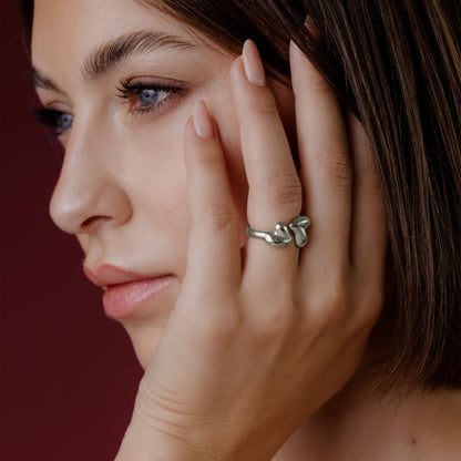 Heartie Ring Silber
