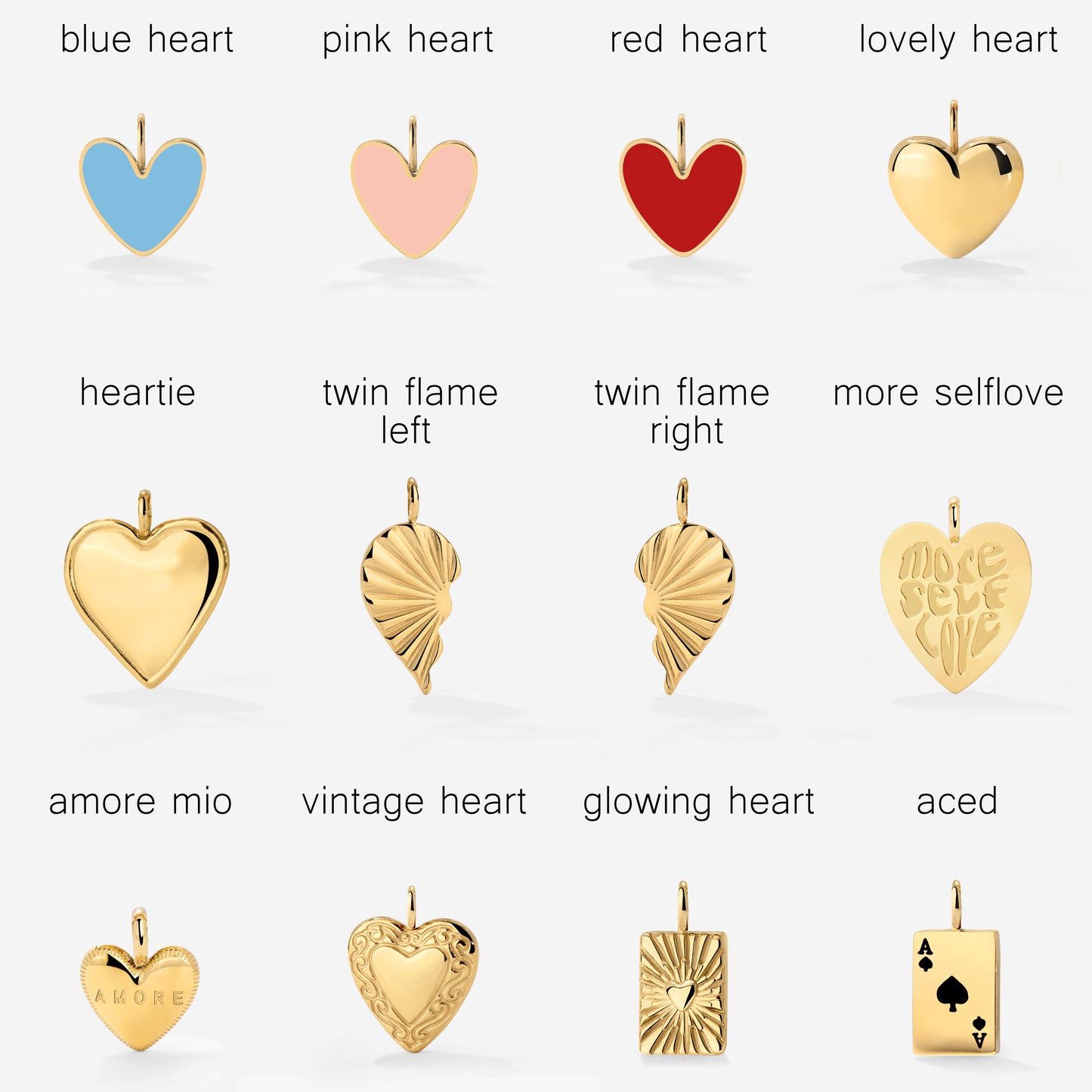 Singapore Chain Charm Necklace Set