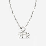 Leopard Singapore Chain Necklace Set Silber