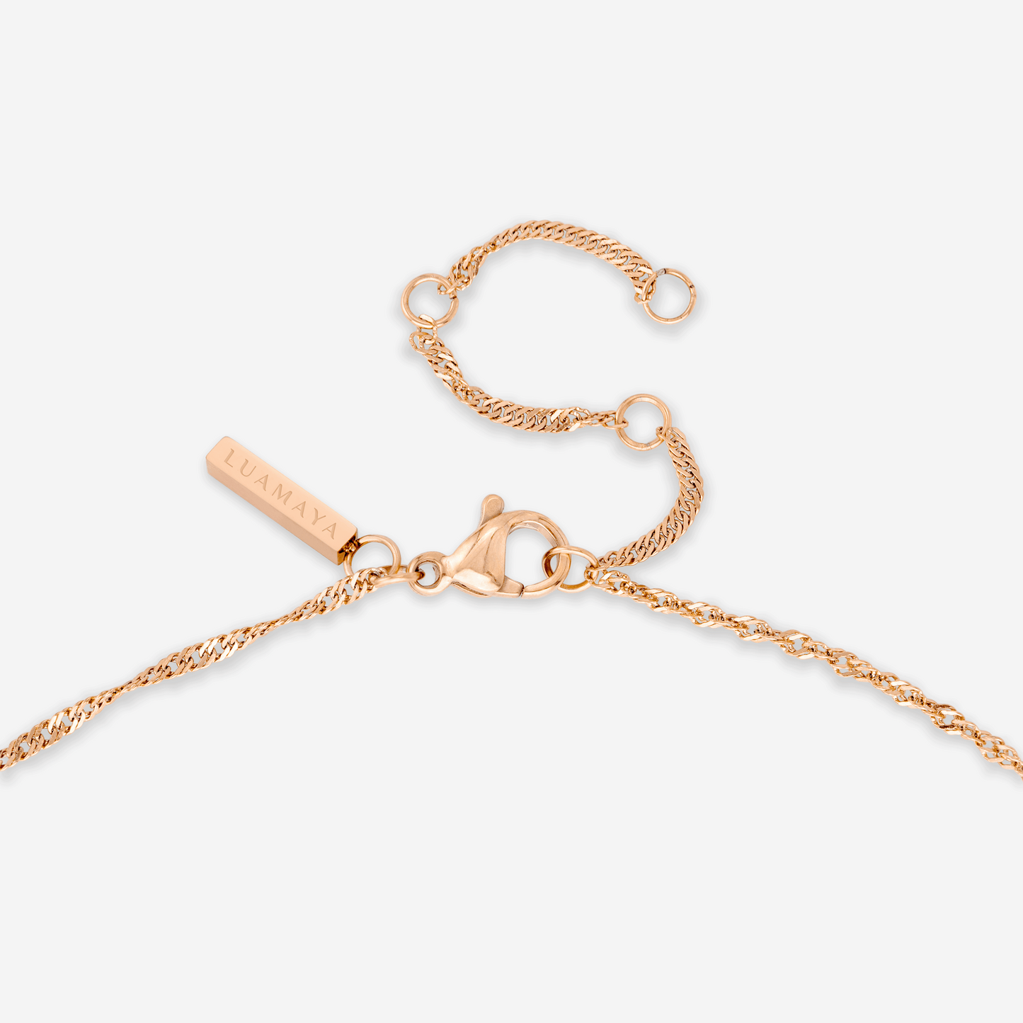Lustrous Pendant Necklace Roségold