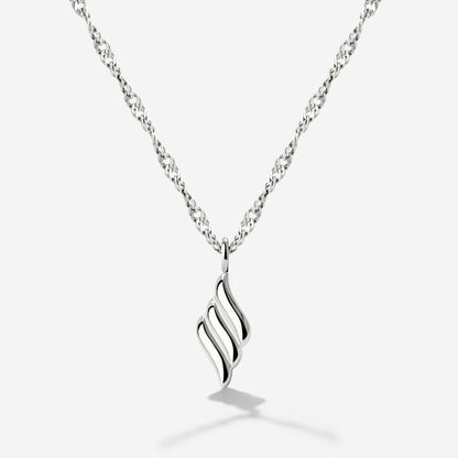 Lustrous Pendant Necklace Silber