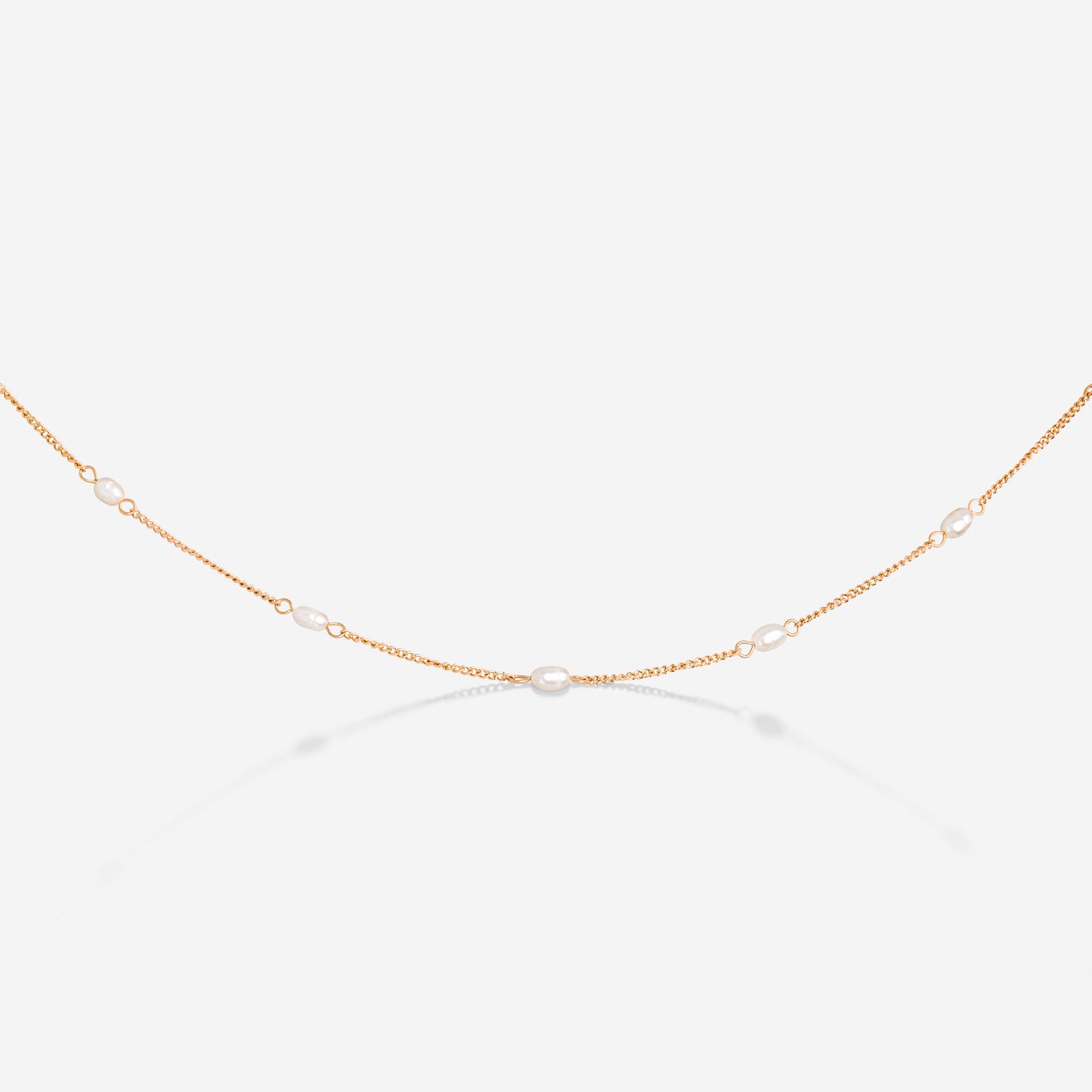 Pearl after Pearl Choker Roségold