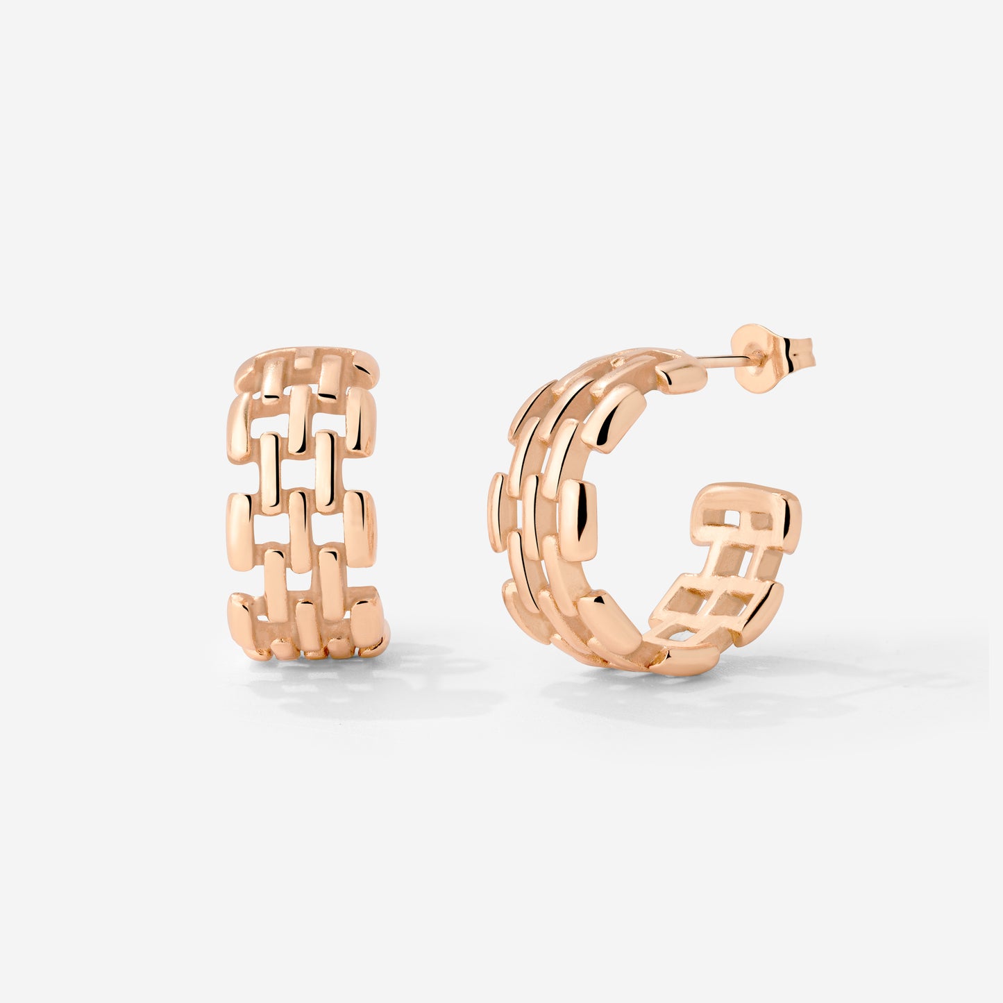 Reverie Hoop Studs Roségold