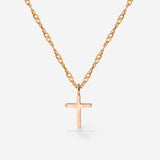 Saints Cross Necklace Roségold