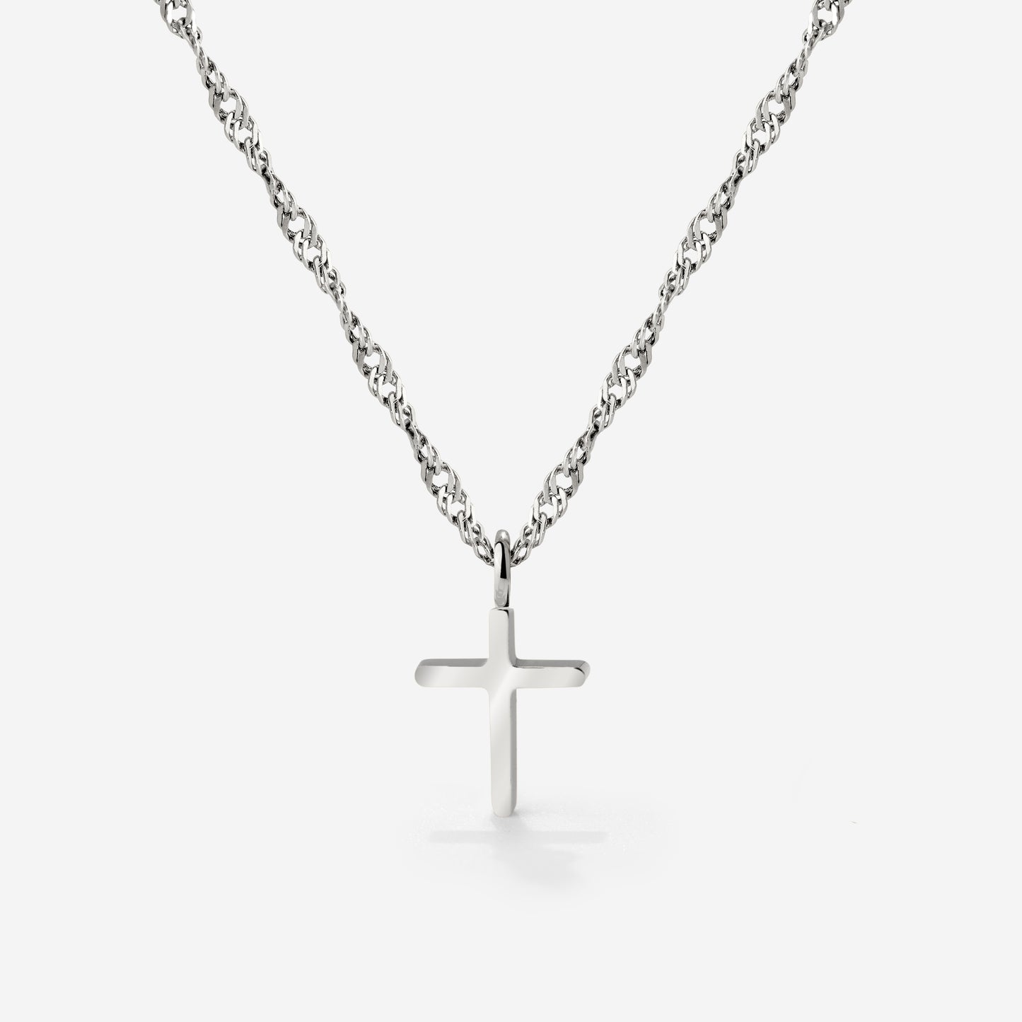 Saints Cross Necklace Silber