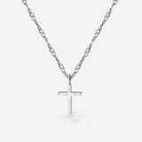 Saints Cross Necklace Silber