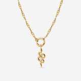 Serpent Singapore Chain Necklace Set Gold