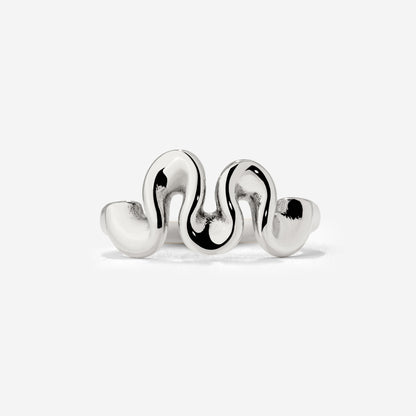 Swirl Ring Silber