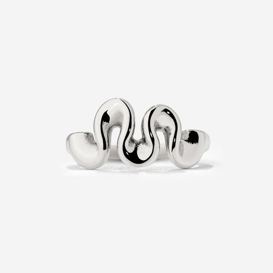 Swirl Ring Silber