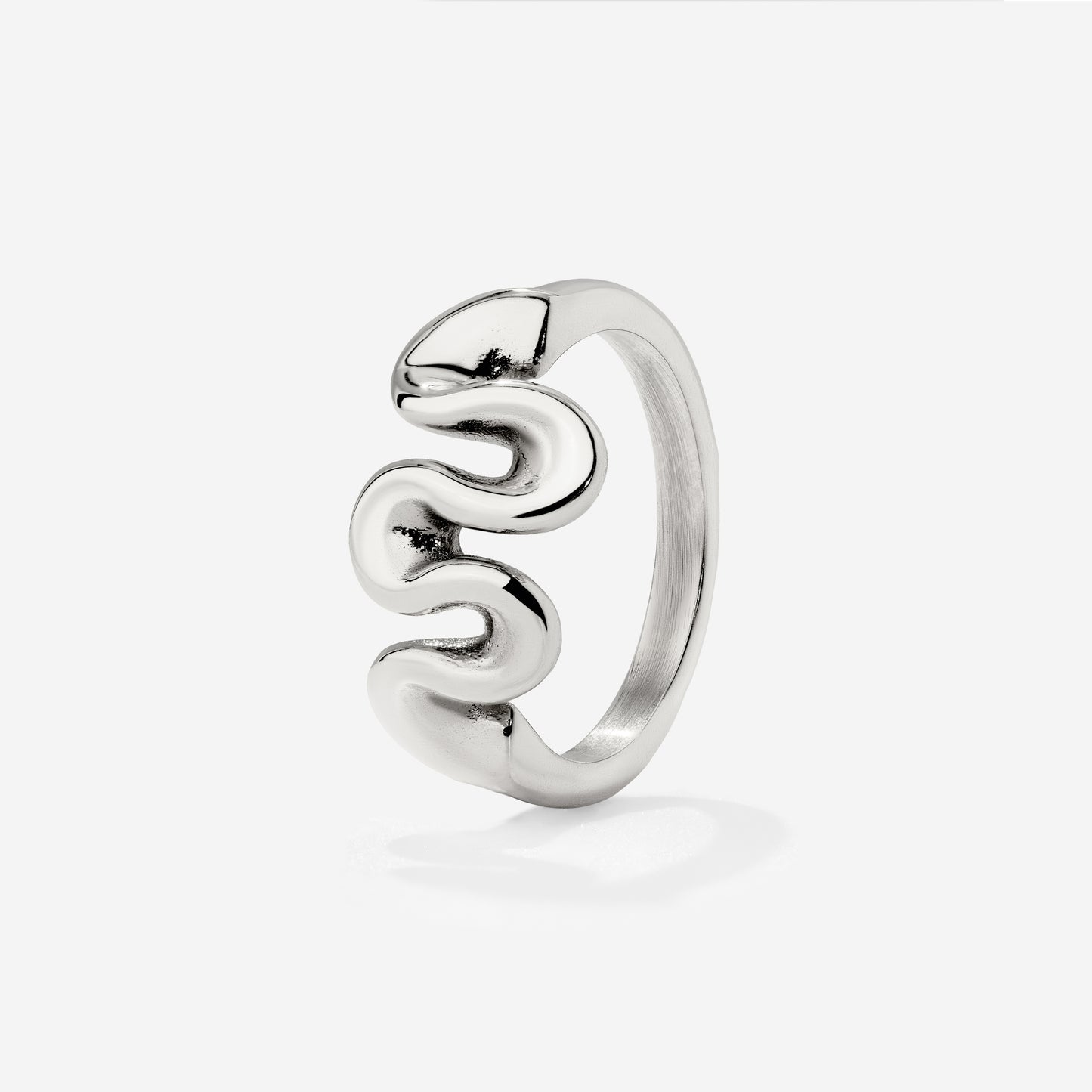 Swirl Ring Silber