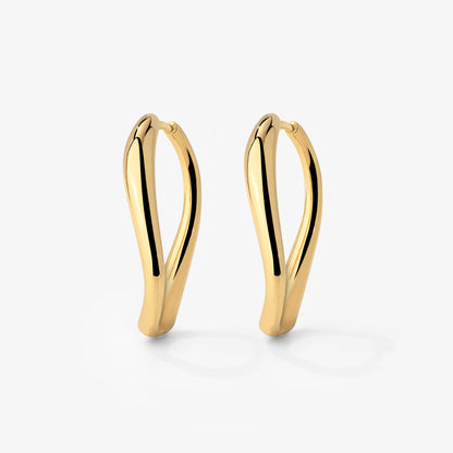 Timeless Oval Hoops Gold