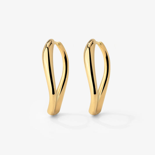 Timeless Oval Hoops Gold