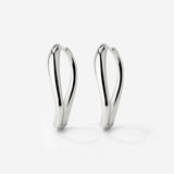 Timeless Oval Hoops Silber