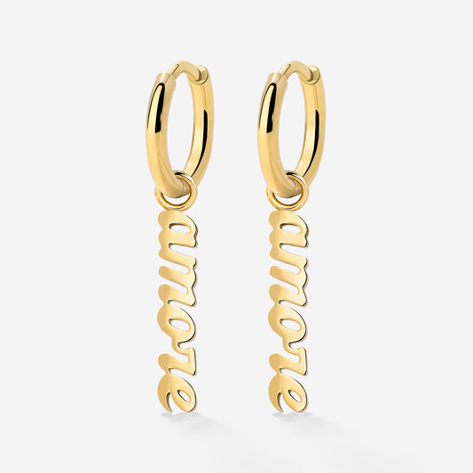 Amore puro Hoop Set Small Gold