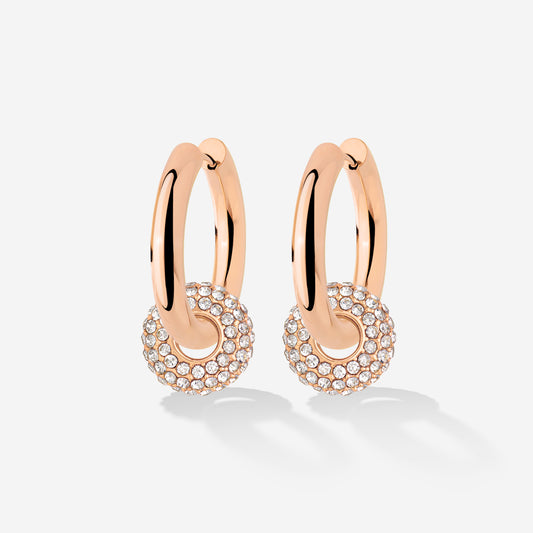 Chunky Radiant Wheel Hoop Set Medium Roségold