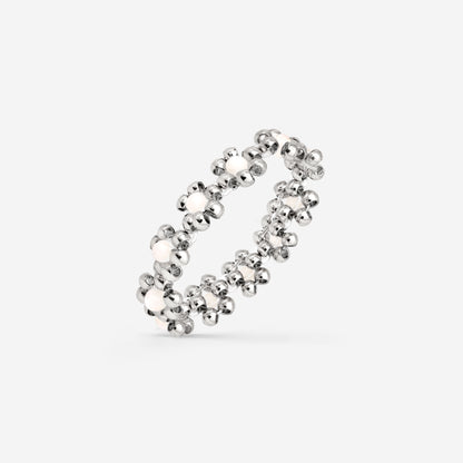 Flowery Ring Silber