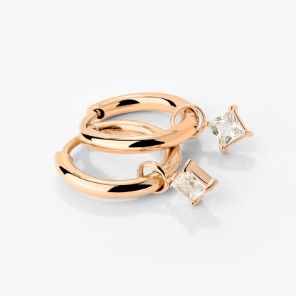 North Star Hoop Set Small Roségold