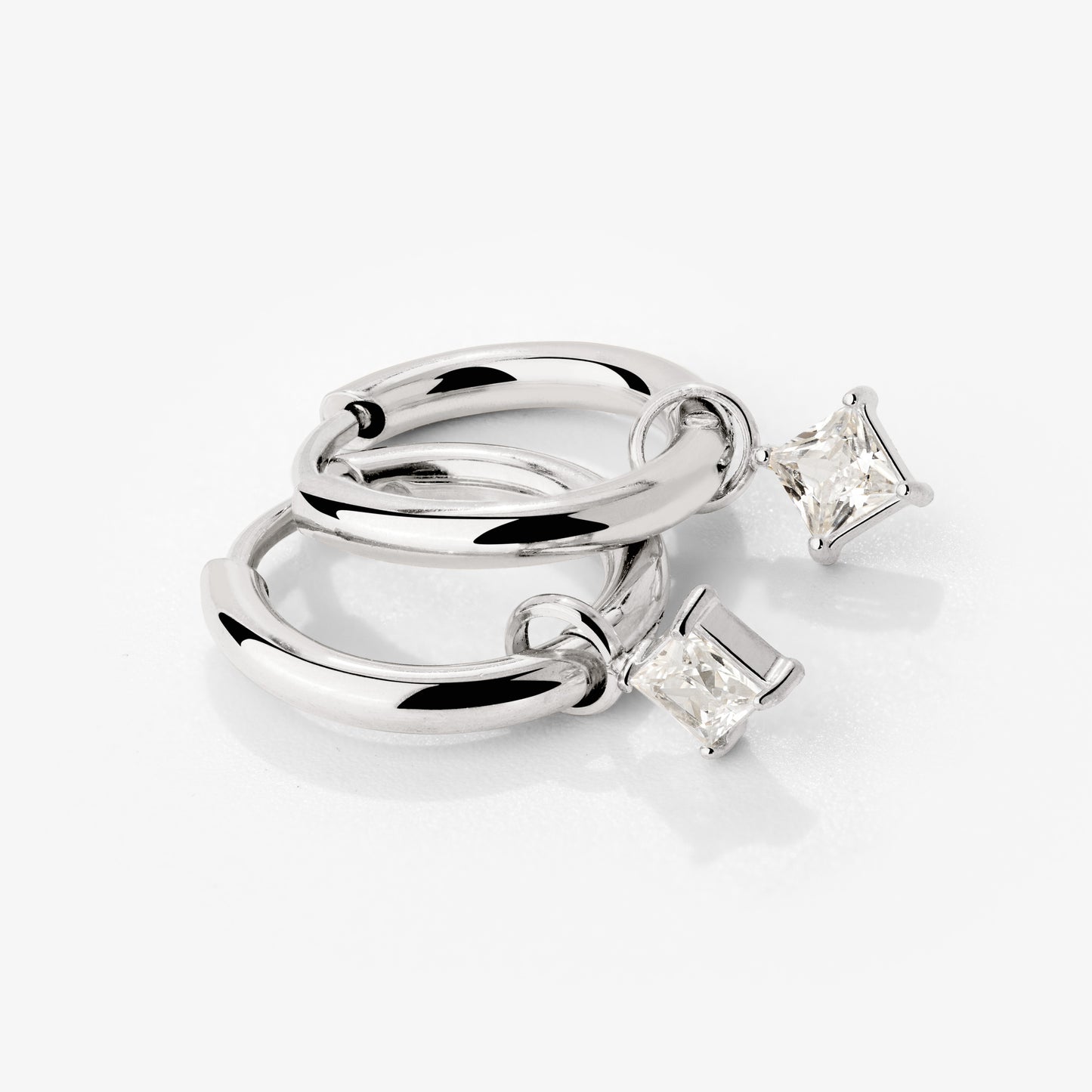 North Star Hoop Set Small Silber