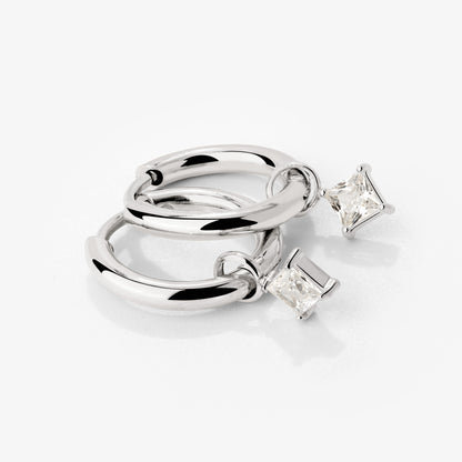 North Star Hoop Set Small Silber