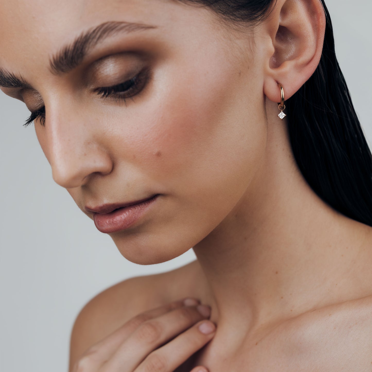 North Star Hoop Set Small Roségold