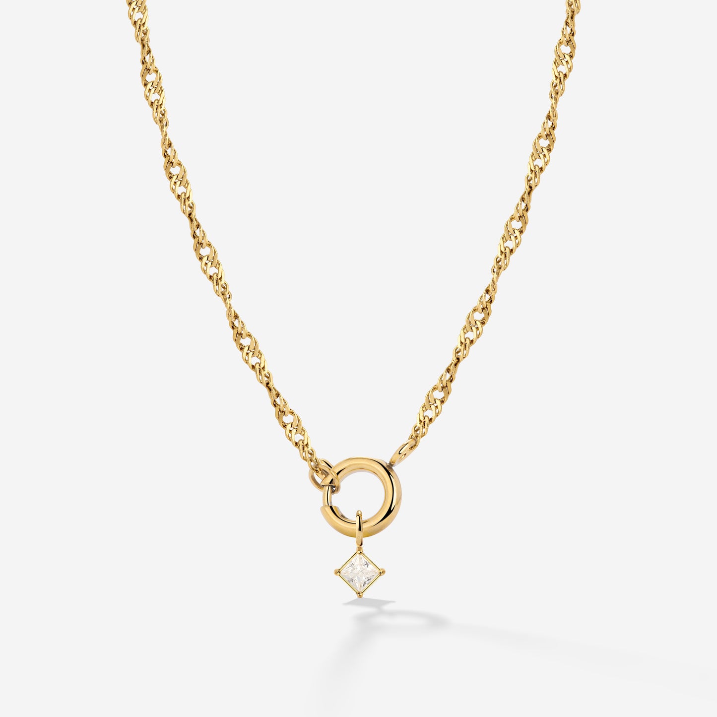 North Star Singapore Chain Necklace Set Gold