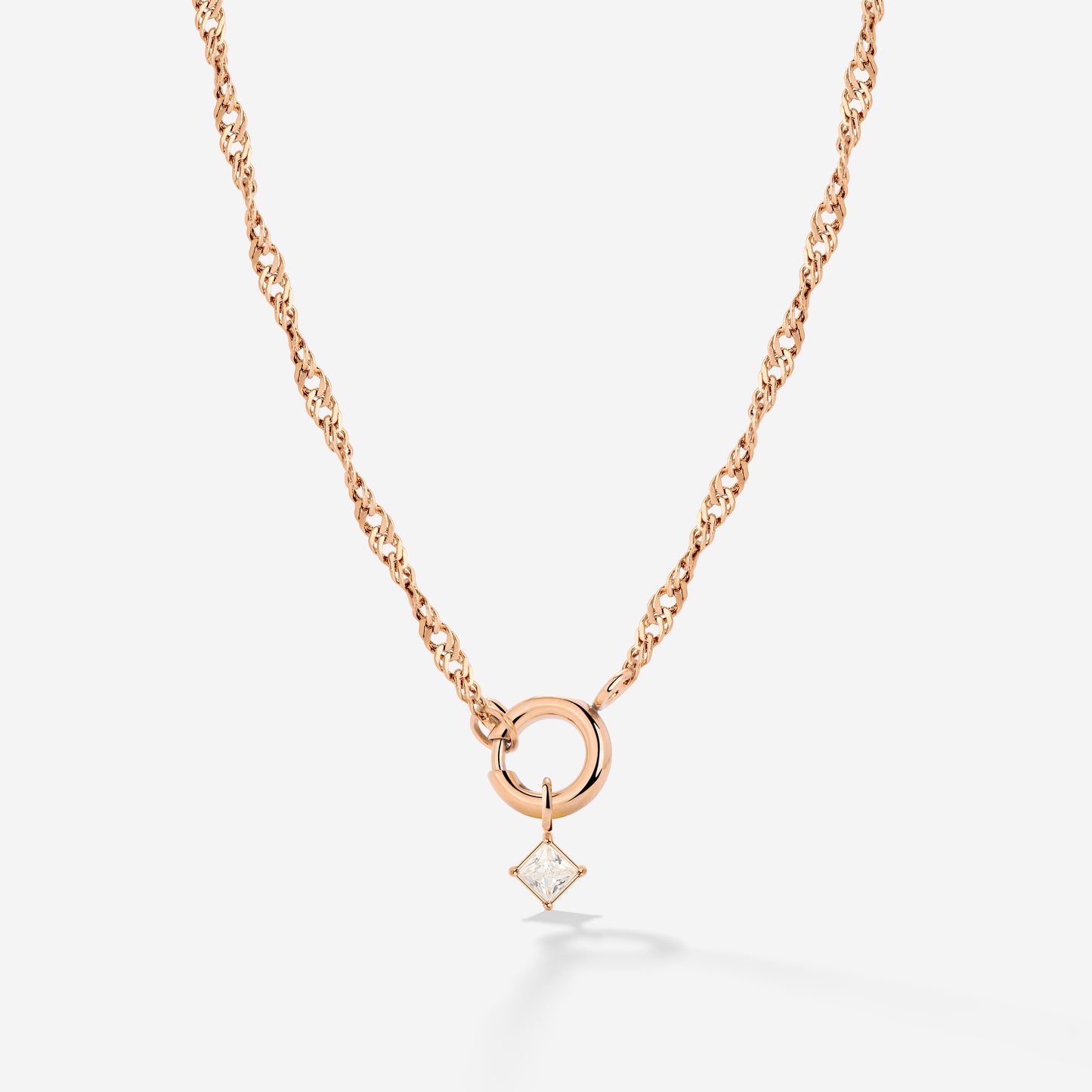 North Star Singapore Chain Necklace Set Roségold