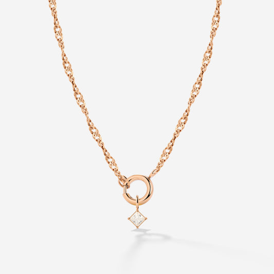 North Star Singapore Chain Necklace Set Roségold